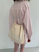 CROSS STITCH BAG  ECRU MEDIEM
