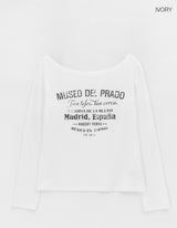 [MADE] プラドオフショルダーロングスリーブTシャツ