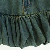 Vera Shirred Denim Mini Skirt 231633143