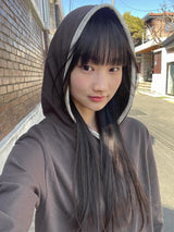 26SS★ [BAONHAUS] Crea Flower Layered Hoodie