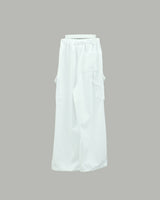 Kota Cargo Wide Pants (White)