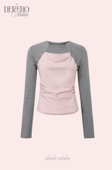 pink layered t-shirt