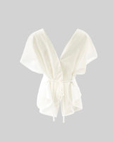 Ranie two-way choker cropped blouse