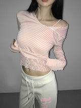 cupid striped hoodie(2 color)  