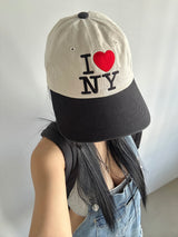 [UNISEX] I loveカラーレーションボールキャップ