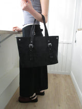 simple square leather bag