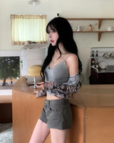 Fitz Embossed Cut Low Shorts