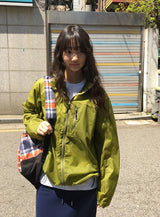 [unisex] オート軽量フードウインドブレーカージャケット