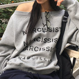 ナーオフショルダールースフィットスウェット