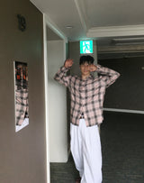 No.1359 check stitch SHIRT (3color)