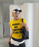 (w)ウィーニードラブクロップTシャツ (5 COLORS)