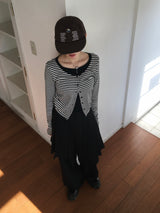 Formal Layered Pleated Skirt Pants (2c)