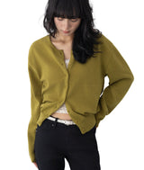 Olly Shirred Sleeve Knit Cardigan