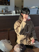 リブコーデュロイダッフルコート (3 Colors)