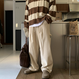 ダブルコーデュロイカーペンターベンダブルワイドパンツ