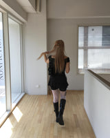 Ribbon lace stockings