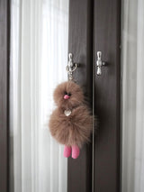 Cosymosy Ugly Bird Keyring - Ash Brown