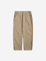 オーセンティックナイロンピンタックストレートパンツ (BEIGE)