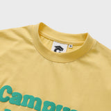 エンボスキャンパスラバーイエローショートスリーブTシャツ [Unisex]
