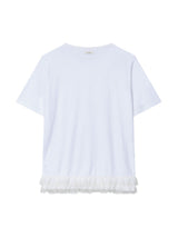 フリル カンカンTシャツ(WHITE)
