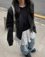 リボンフリルミニスカート