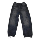 Barrel denim pants