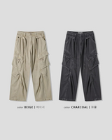 [Unisex] Desert belt washing cargo pants(3color)
