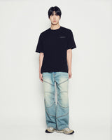 25FW リフレクションベーシックロゴ半袖Tシャツ ブラック