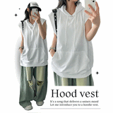FIFO Oversized-Fit Hooded Vest