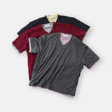 LMN サマーレイヤリングクロップVネック半袖Tシャツ (8 colors)