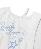 W OFF SHOULDER NECKLACE SWEATSHIRT LIGHT GREY(CV2FFFM440A)
