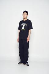 25SS ブラーエイリアンショートスリーブTシャツ ブラック
