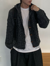  Level Tteokbokki Knit Hooded Cardigan