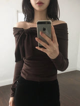 Rosy Off-Shoulder Tee