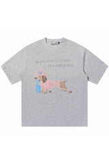 ラインドッグルーズフィットTシャツ