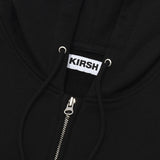 SMALL CHERRY REGULAR FIT HOODIE ZIP UP [BLACK]