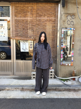 ナズウォッシュコットンワイドパンツ(3c)
