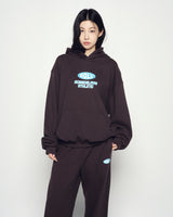 25FW BLUE OVAL LOGO LONG PANTS DARK BROWN