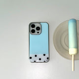 [MADE] [+MagSafe] ICY MINT PHONE CASE (glass silver bumper)