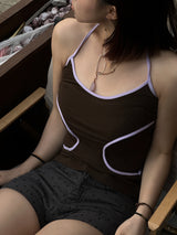 Dot roll-up shorts