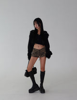 Snake Skin Micro Shorts