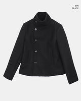 Yuha Double High-Neck Wool Coat