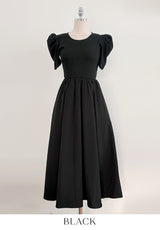 Chels Shirring Short Sleeve Layered One Piece