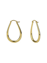 RV- Classic Oval Hoop Earrings_L _Gold