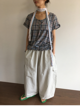 ポーチバンディングバルーンパンツ (2color)