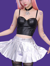 leather bustier top