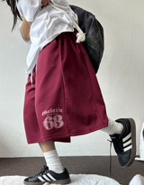 SIDE-PINTUCK NUMBERING BERMUDA❤🖤🤎🩶🤍6COLOR