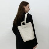single bucket bag-grey