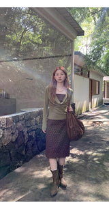 Olive Tree インナーツーピースロングスリーブTシャツ