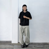 Herringbone Textured Structural Trousers